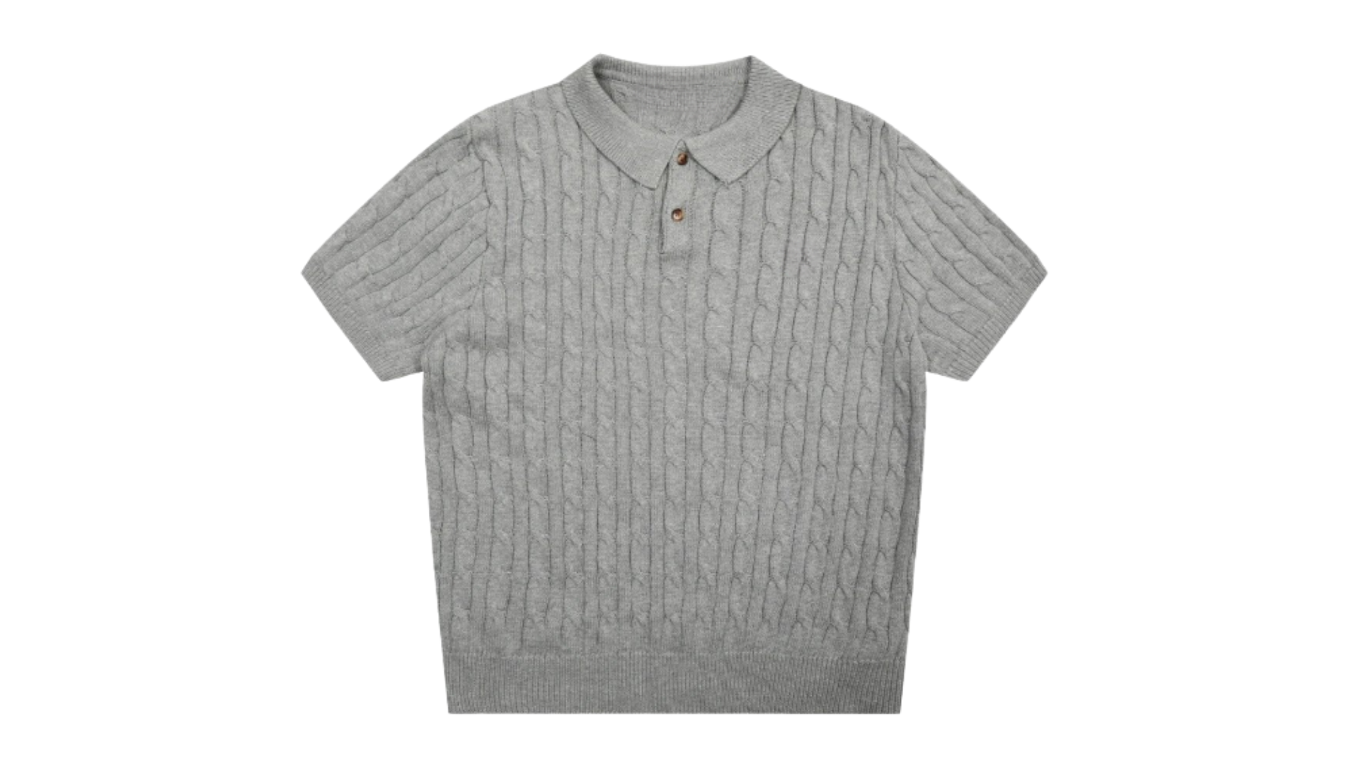 Ravello London Cable Knit Polo Shirt (30+ Colourways)